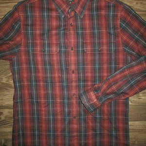 Vince Plaid Long Sleeve Shirt Size Medium